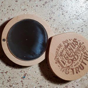 Folding Makeup Vanity Mirror Owlcrate Books  Legends Folding Travel Mirror Wood